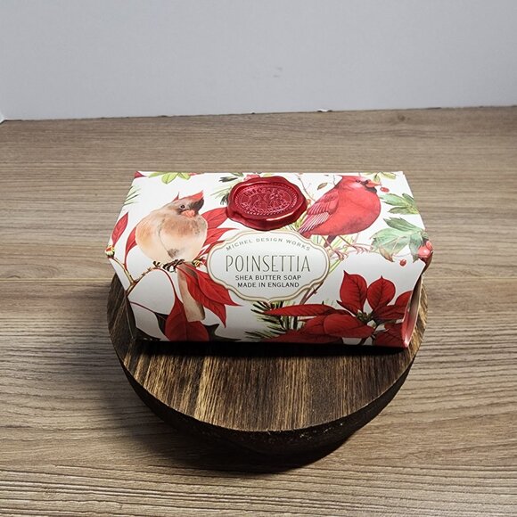 Michel Design Works Poinsettia Shea Butter Soap - Picture 1 of 4